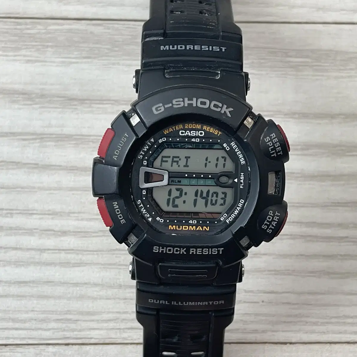 (지샥 브랜드 판매) G-SHOCK 머드맨 군인시계 검빨 G-9000