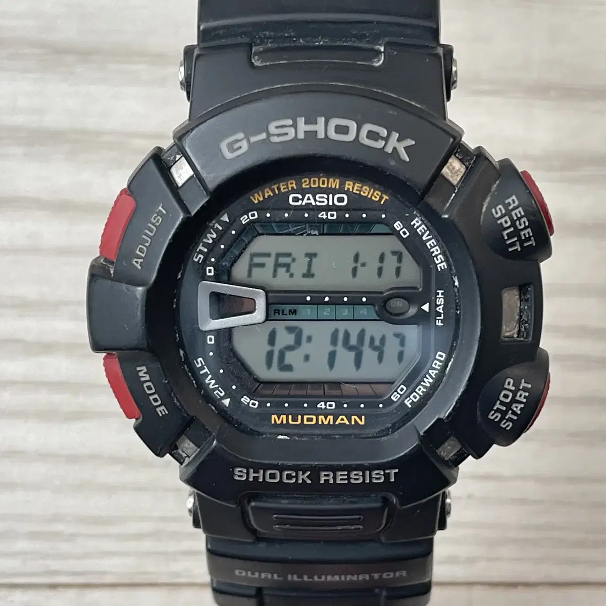 (지샥 브랜드 판매) G-SHOCK 머드맨 군인시계 검빨 G-9000