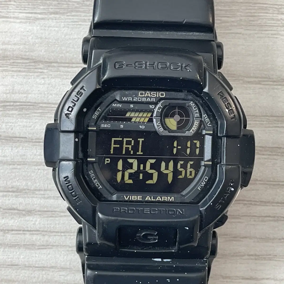 (지샥 브랜드 판매) G-SHOCK 진동알람 블랙 GD-350