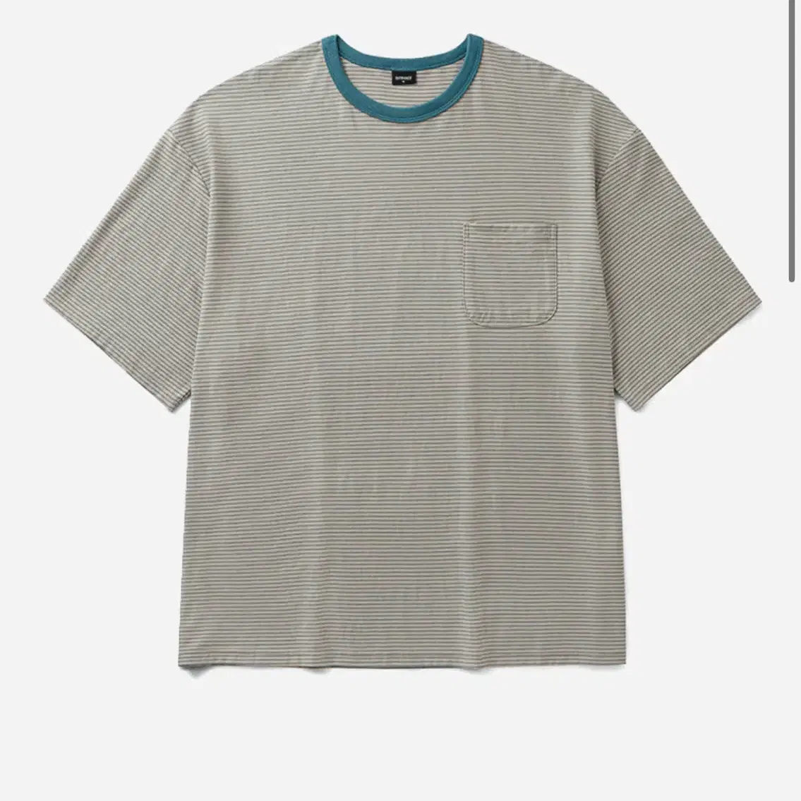 엔트런스  STRIPE POCKET T-SHIRT [MINT] 2사이즈