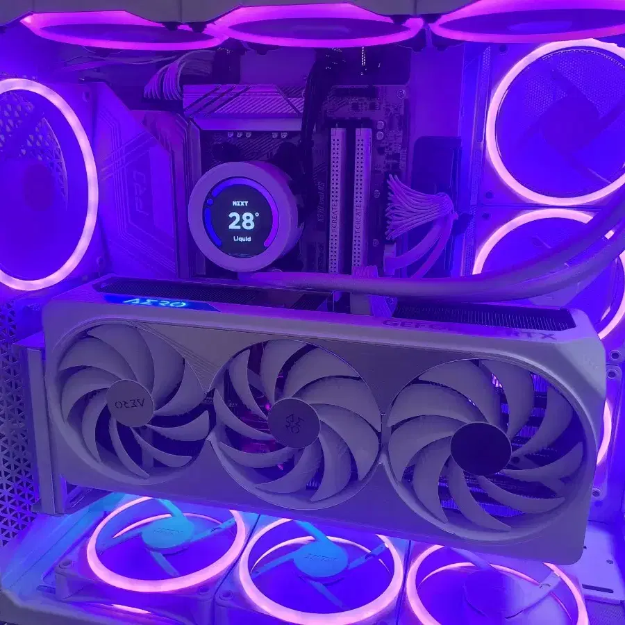 nzxt 세팅 9800x3d 4080 super 컴퓨터