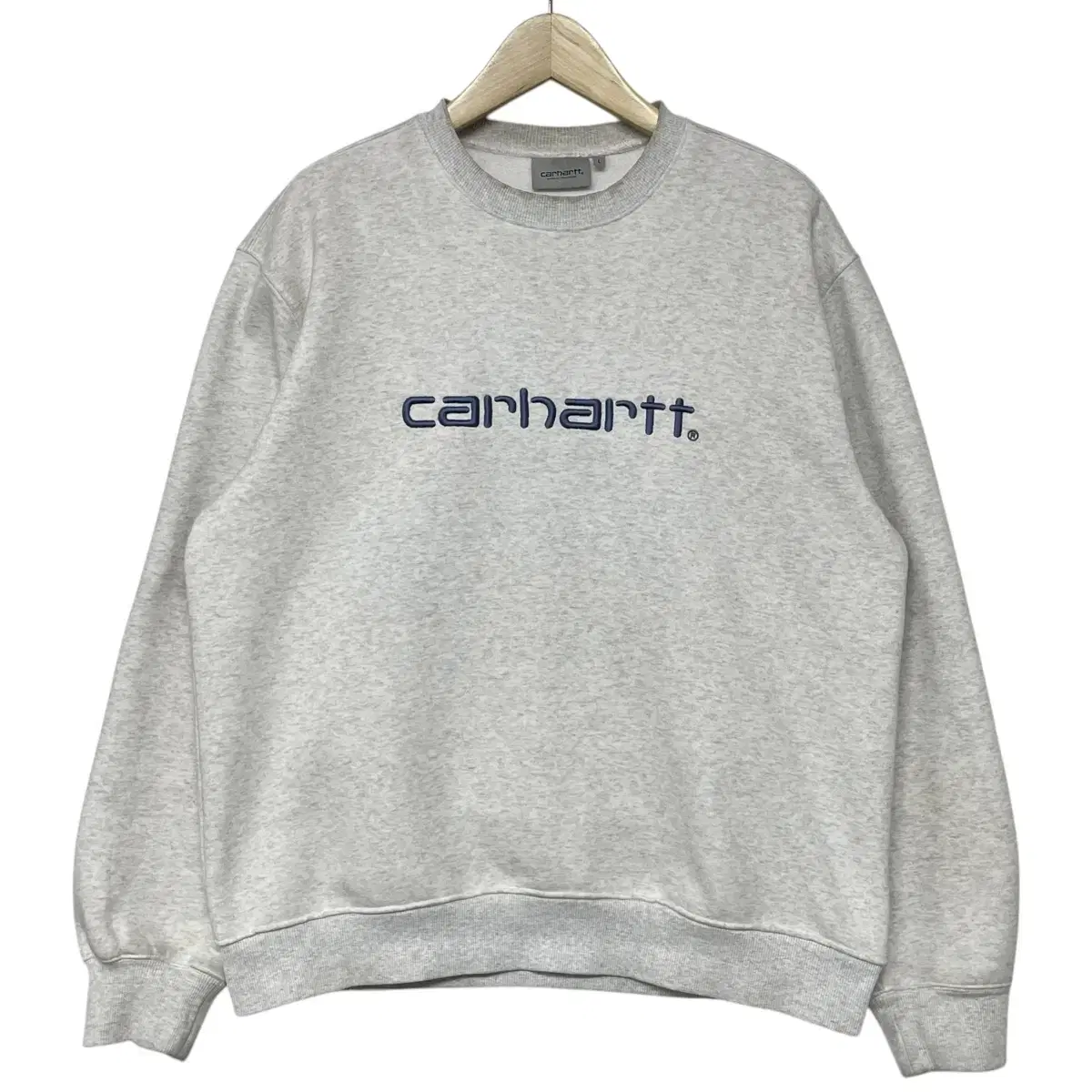 칼하트 Carhartt wip 스펠 자수 로고 크루넥 맨투맨 헤더