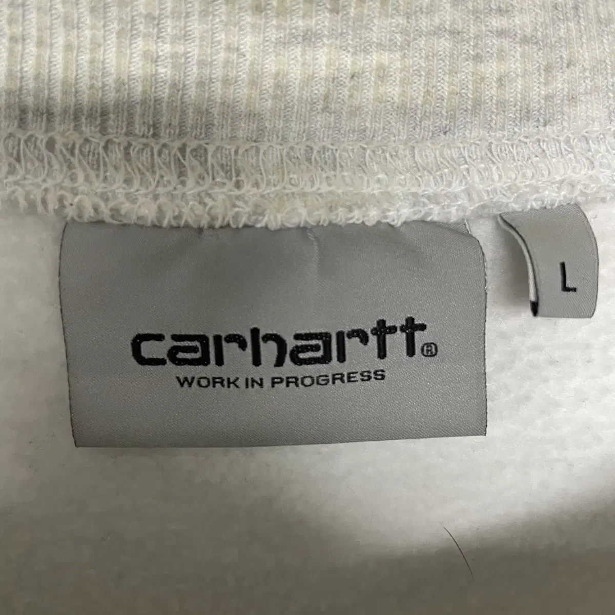 칼하트 Carhartt wip 스펠 자수 로고 크루넥 맨투맨 헤더