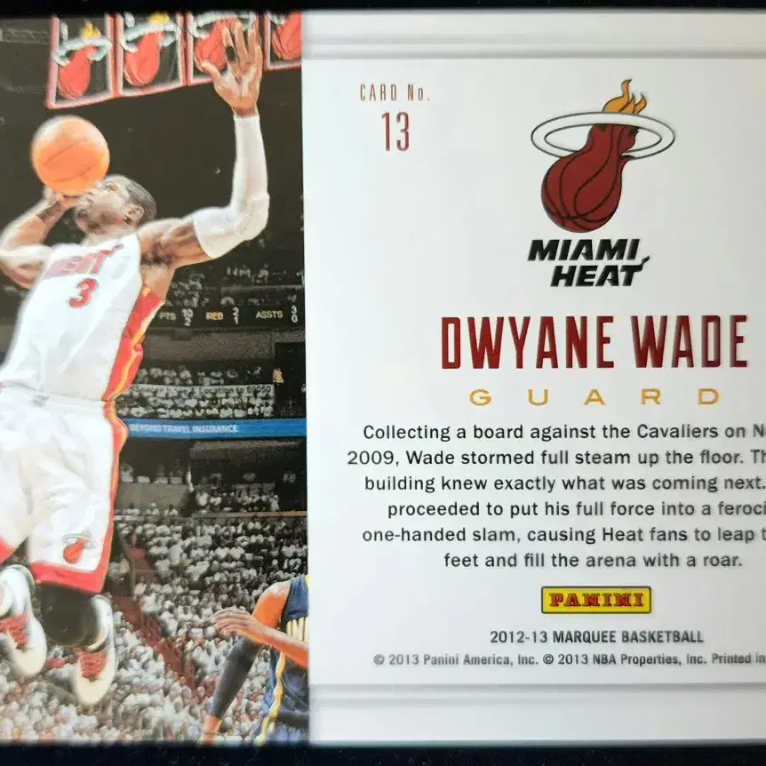 파니니 마퀴 Dwyane Wade 카드 #13  1장