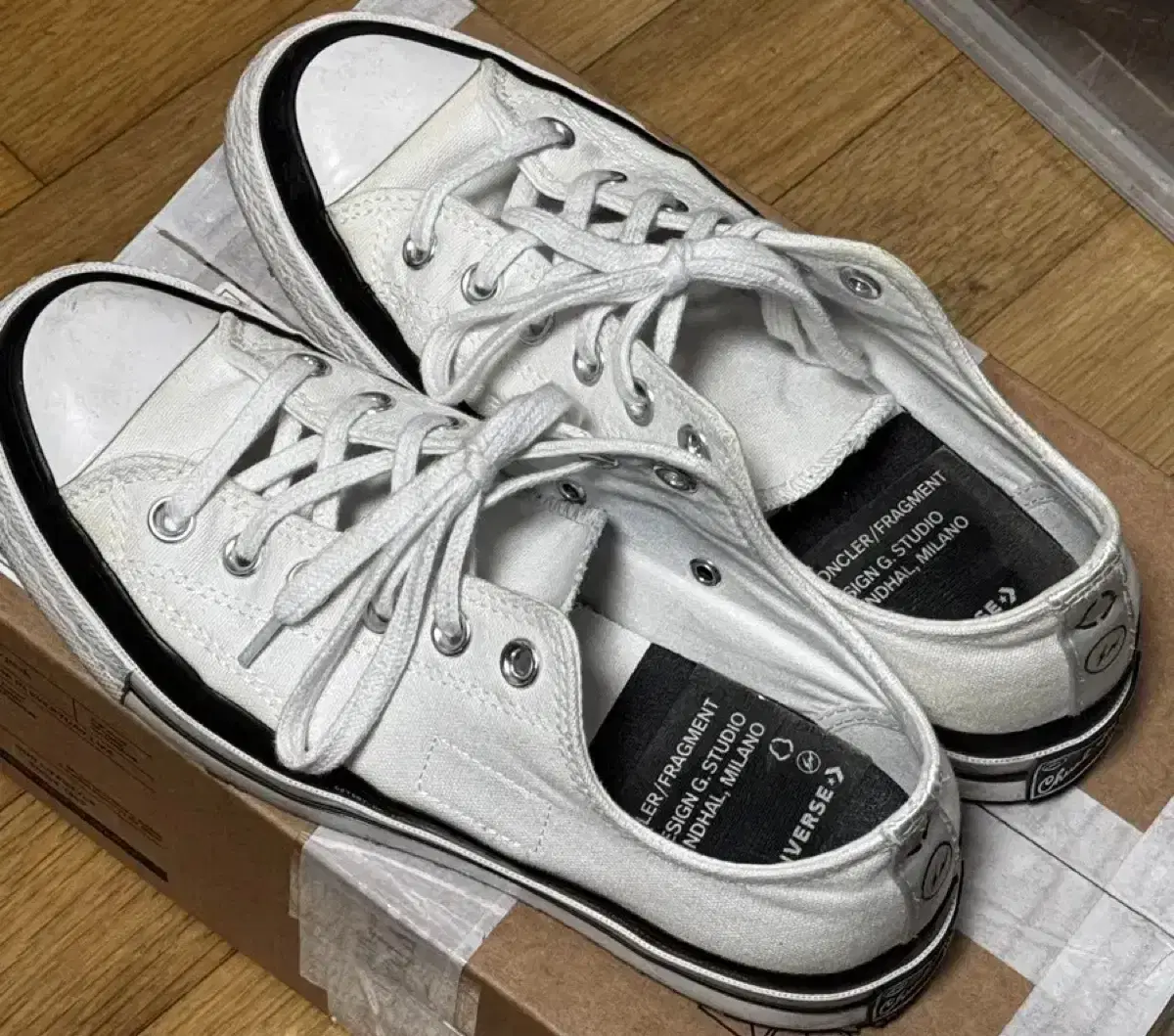 [250] Converse Moncler Fragment Chuck 70 Low White for sale