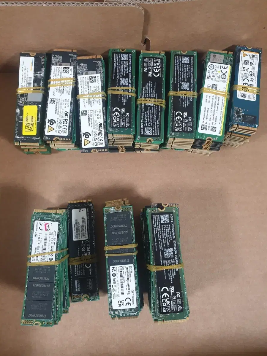 각종 M.2 MVME  SSD 1테라 512G 256g 싸게  여러게 팝