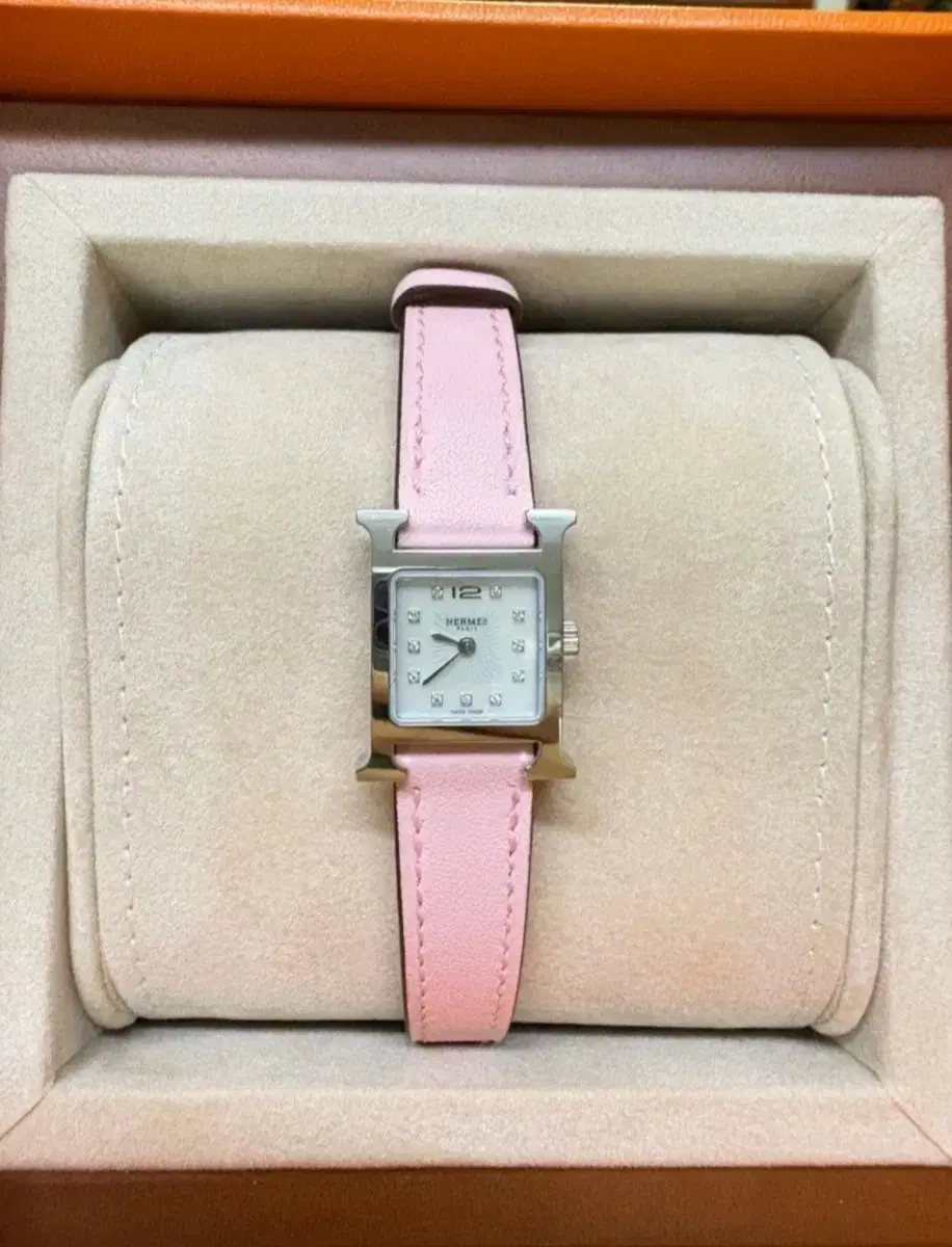 Hermes h Heure Mini Rose Sakura 2025 새제품