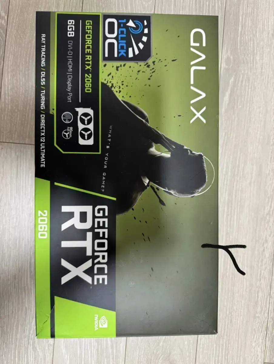 깔끔한 갤럭시 RTX 2060 6GB 풀박스 팝니다!!