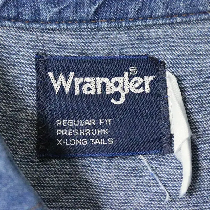 Wrangler 데님 웨스턴 셔츠