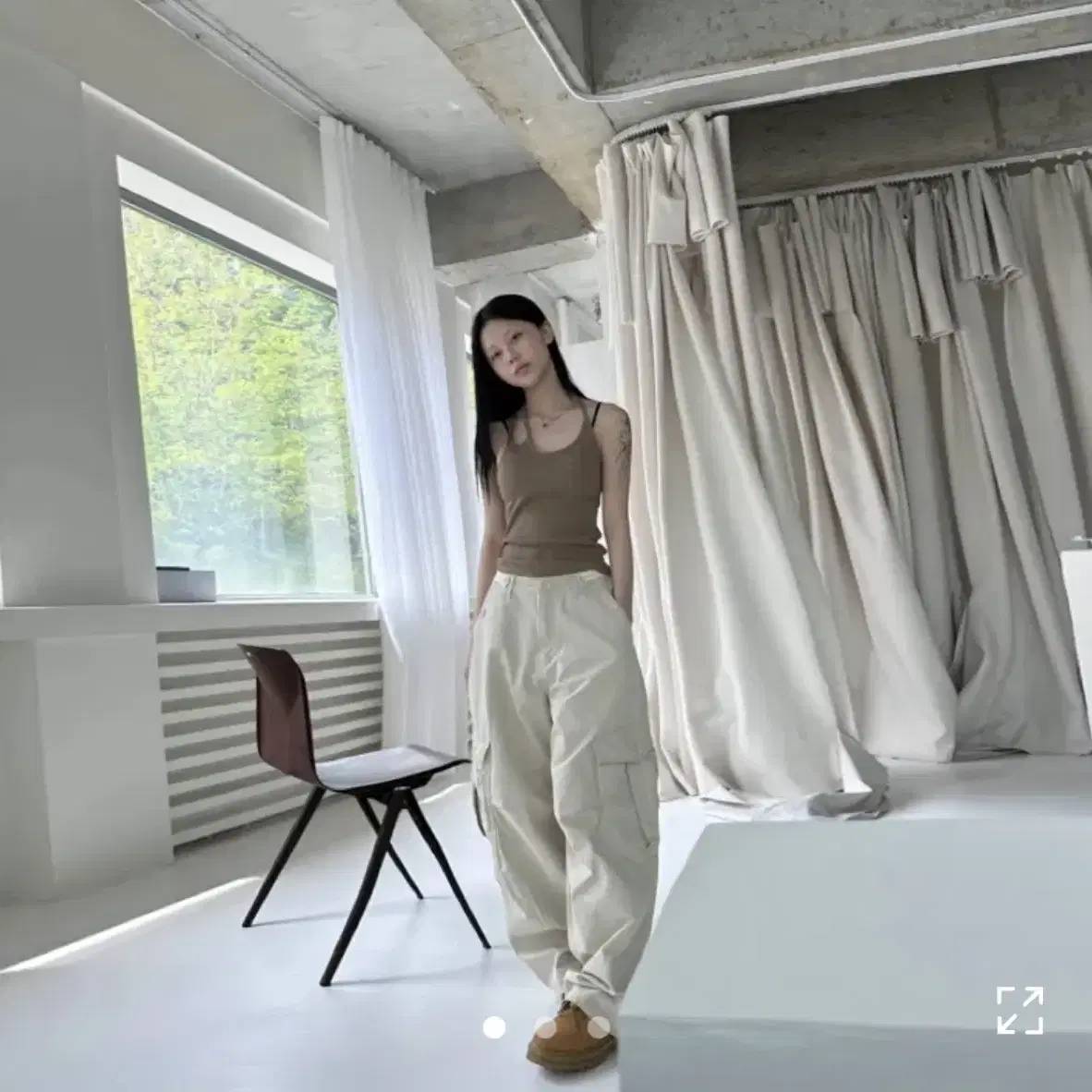 사토미라디오 카고팬츠 Bijo cargo cotton pants