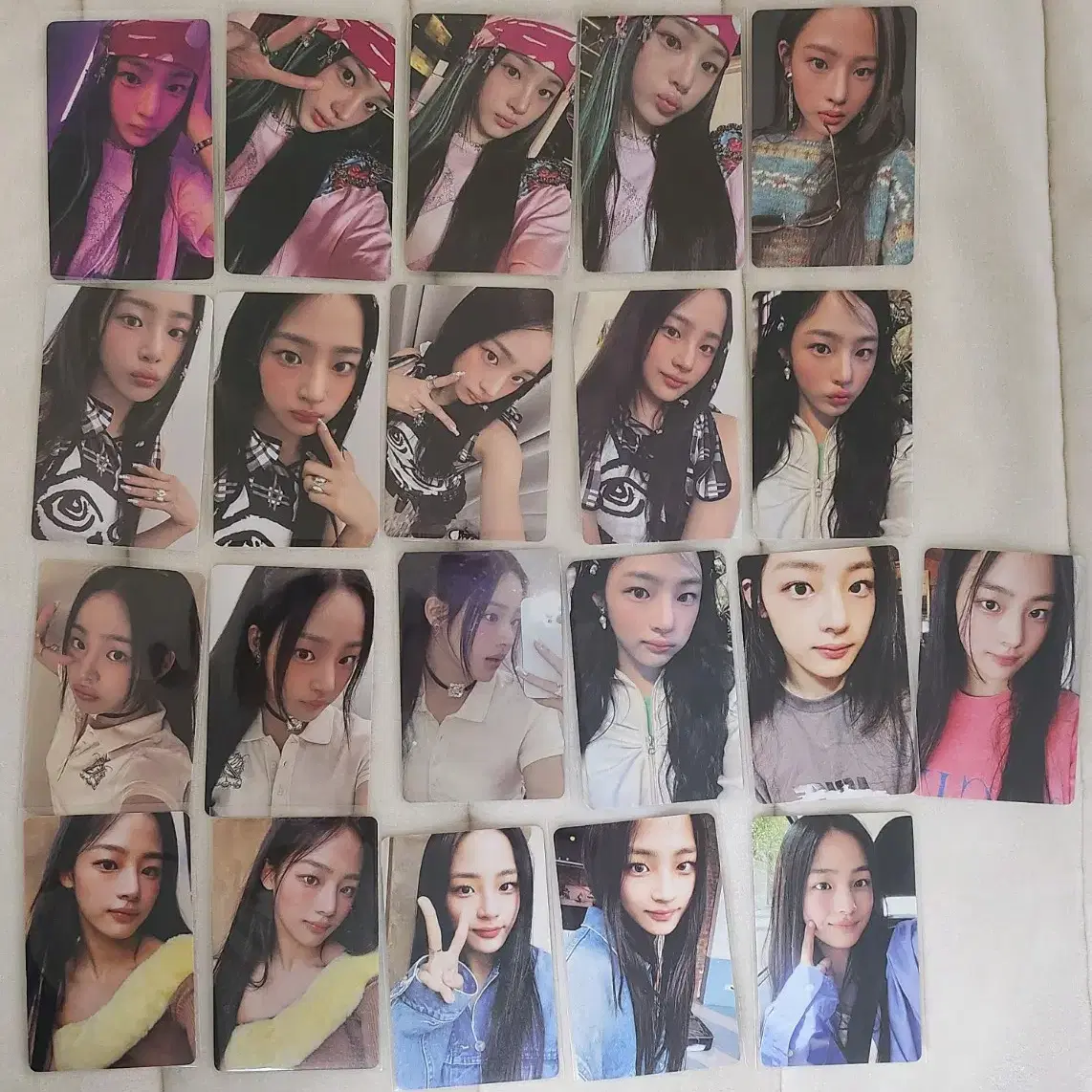 뉴진스 민지 포카 21장 일괄 newjeans minji pc all