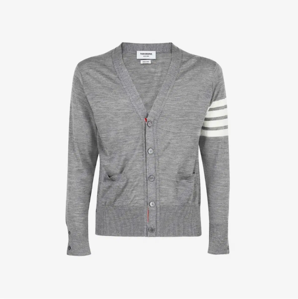 [1,2] Tom Brown Sustainable Fine Merino Wool Slant Classic Cardigan