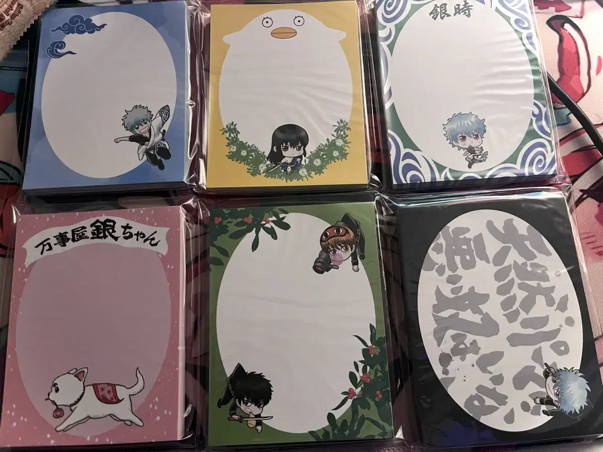 Gintoki's rice cake memo pad Vahn Gintoki Katsura Hijikata Zura Instagram