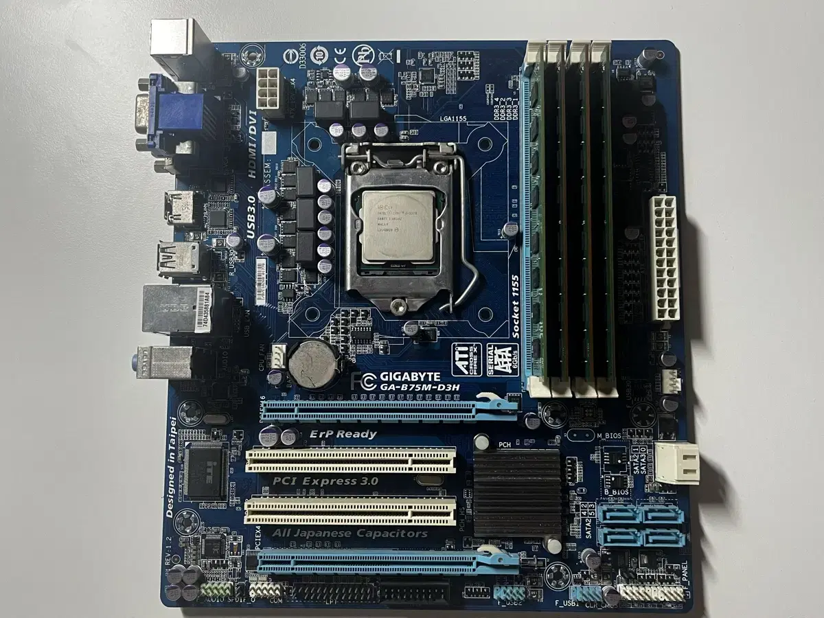 i5 3570 기기바이트 메인보드 ddr3 2gb(4개) 일괄 판매합니다