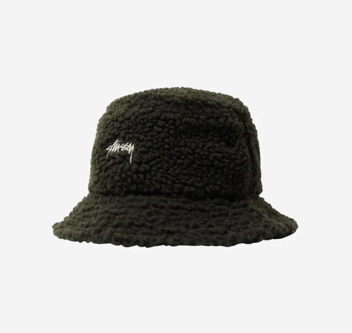 Stussy Sherpa Bucket Hat Forest