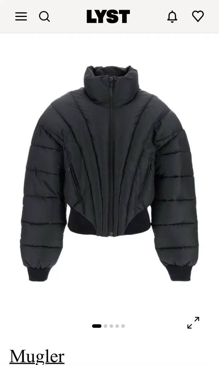 Mugler puffer jacket