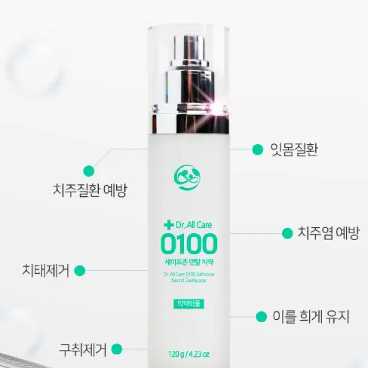 닥터올케어 공일공공 세이프존 덴탈 치약 120g