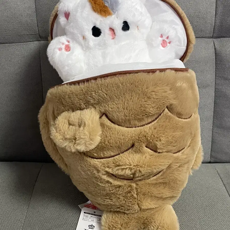 붕어빵 냐옹이 인형 25cm