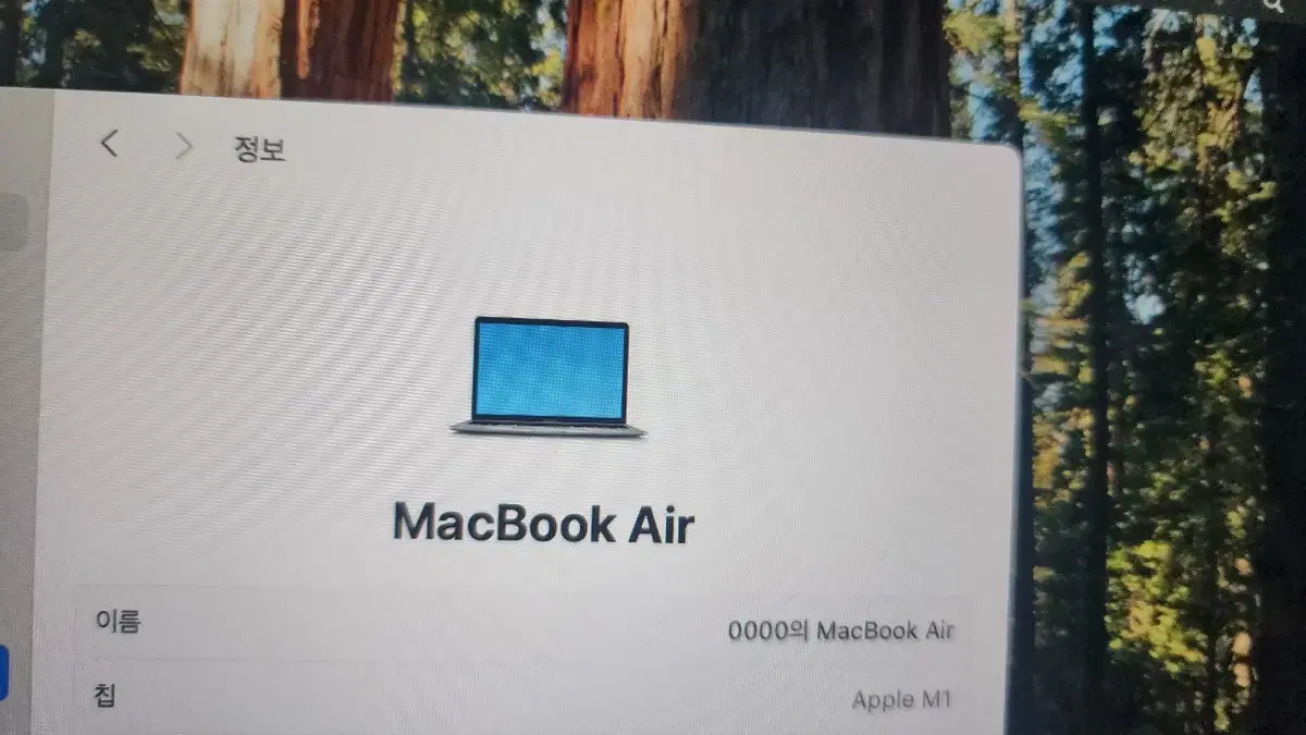 맥북에어 m1 256 8기가 배터리성능 100 (신품급)