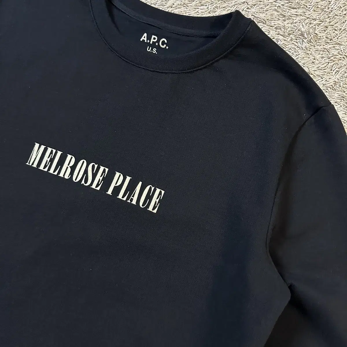 [S] 아페쎄 A.P.C. Melrose Place 기모 맨투맨 블랙