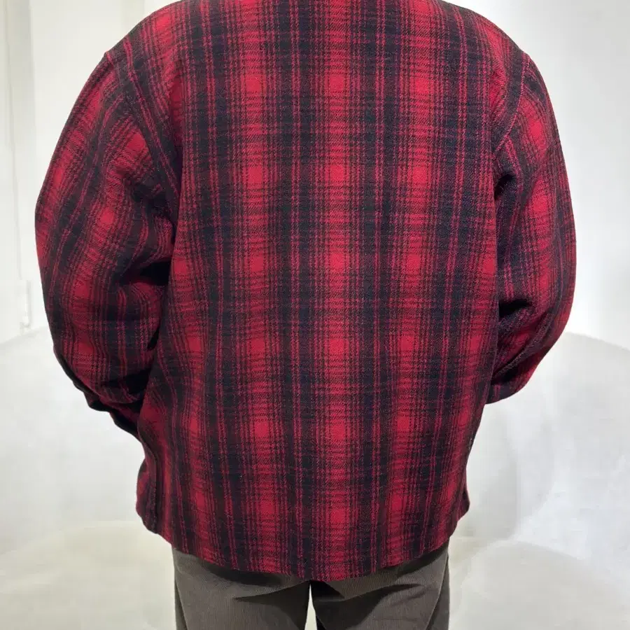 [2XL] ADIRONDACK 체크 메키노 울 자켓 USA made