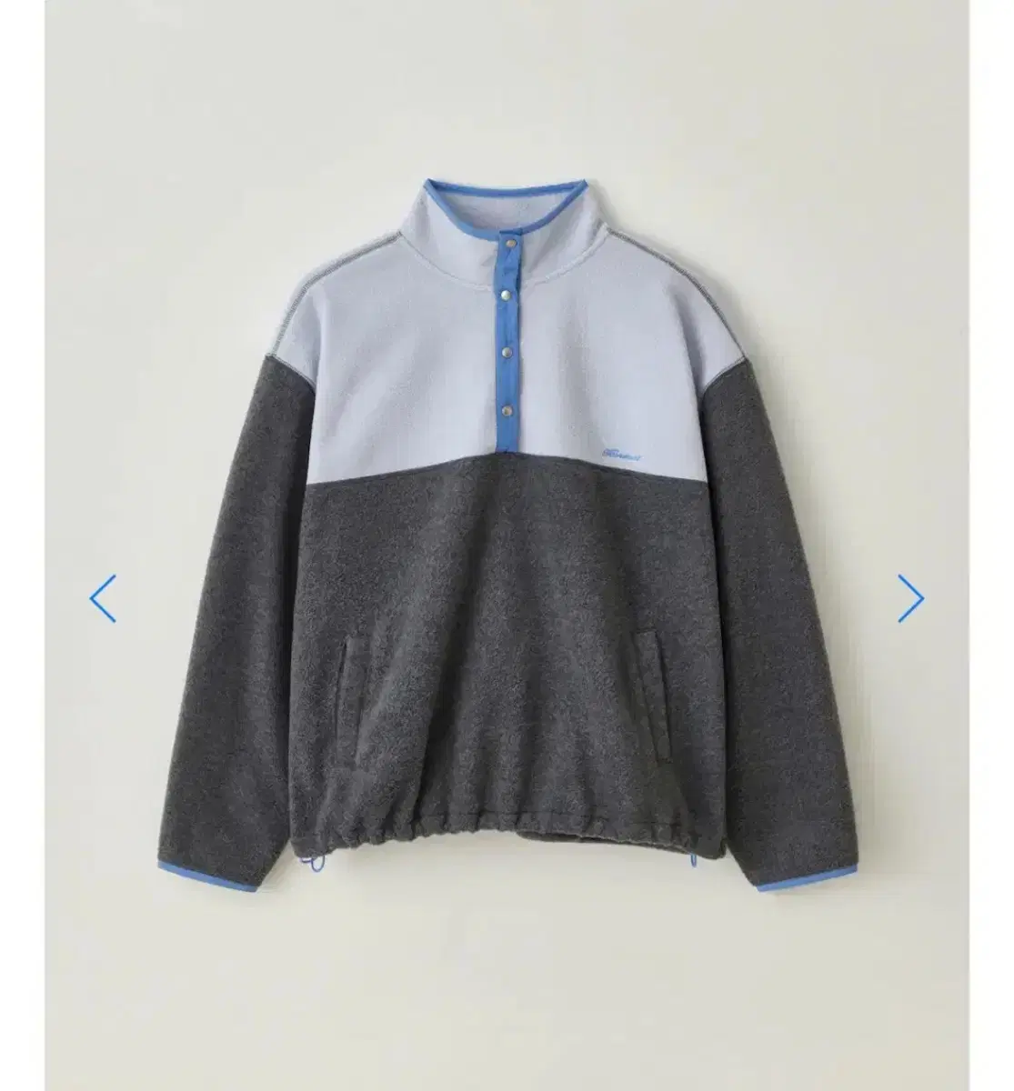 타낫 T/T Sob fleece anorak blue gray 솝 아노락