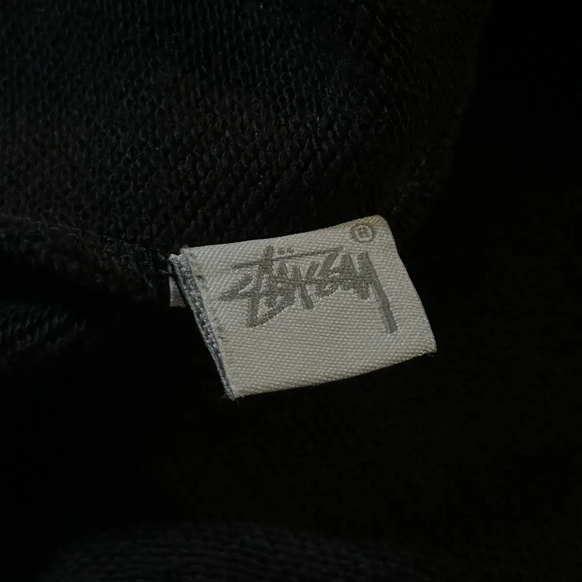 [M] 스투시 STUSSY 아플리케 자수 스탁로고 후드티 블랙