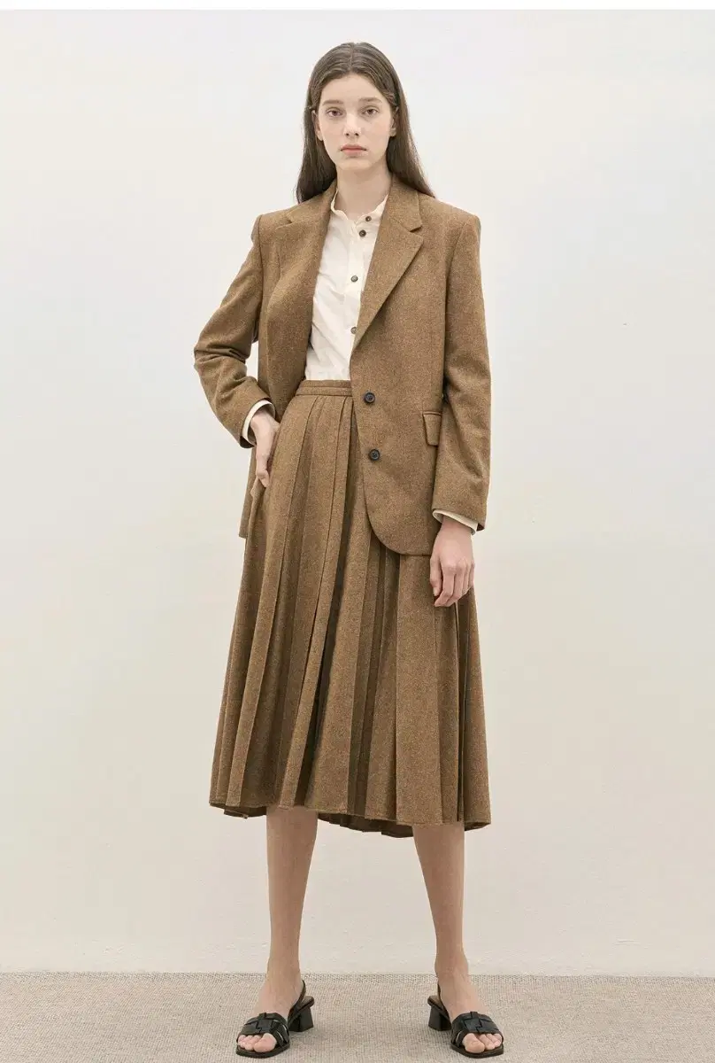 (New Products) Hanseom The Cashmere Jacket, Skirt Set 66