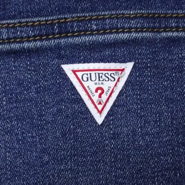 (34) 게스 GUESS 기모 크롭 슬림 스트레이트