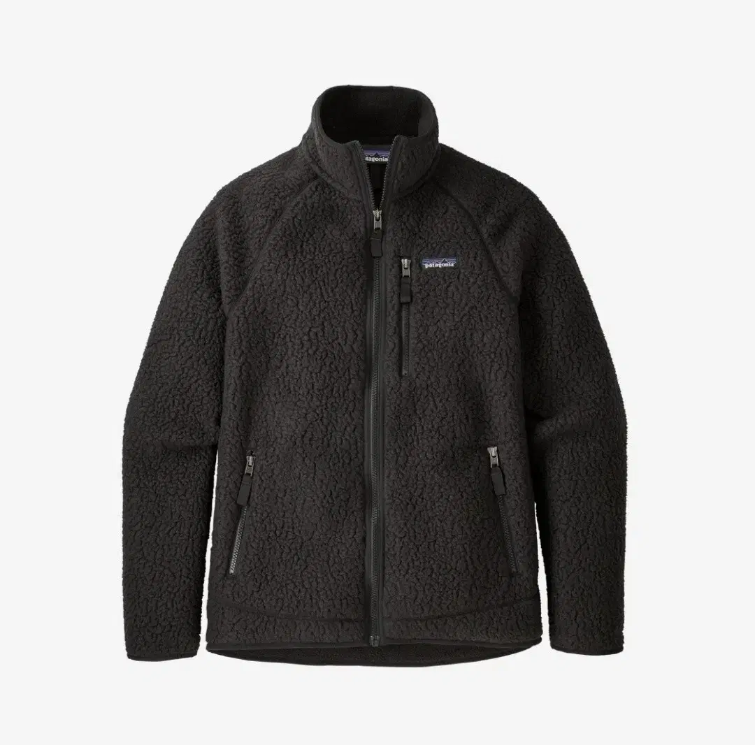 Patagonia Retro Deep-Pile Fleece Full-Zip Jacket Black L (100)