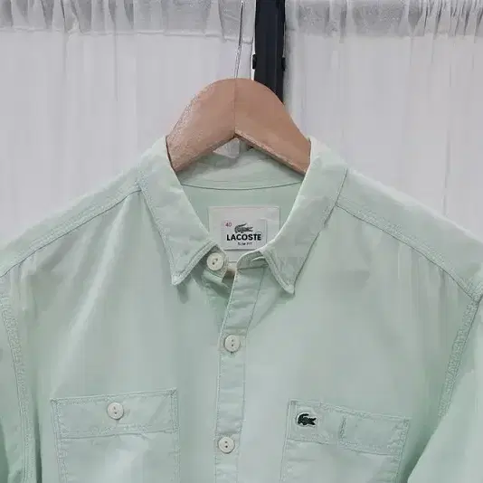 LACOSTE 라코스테 민트 셔츠 여 40 A244