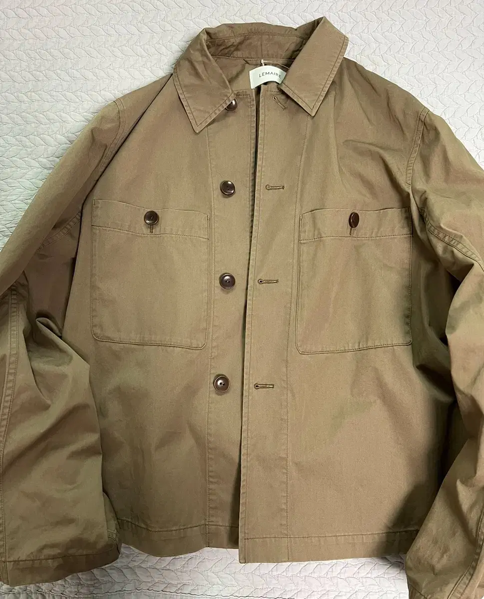 [M] 르메르 24ss 밀리터리 오버셔츠 cub brown