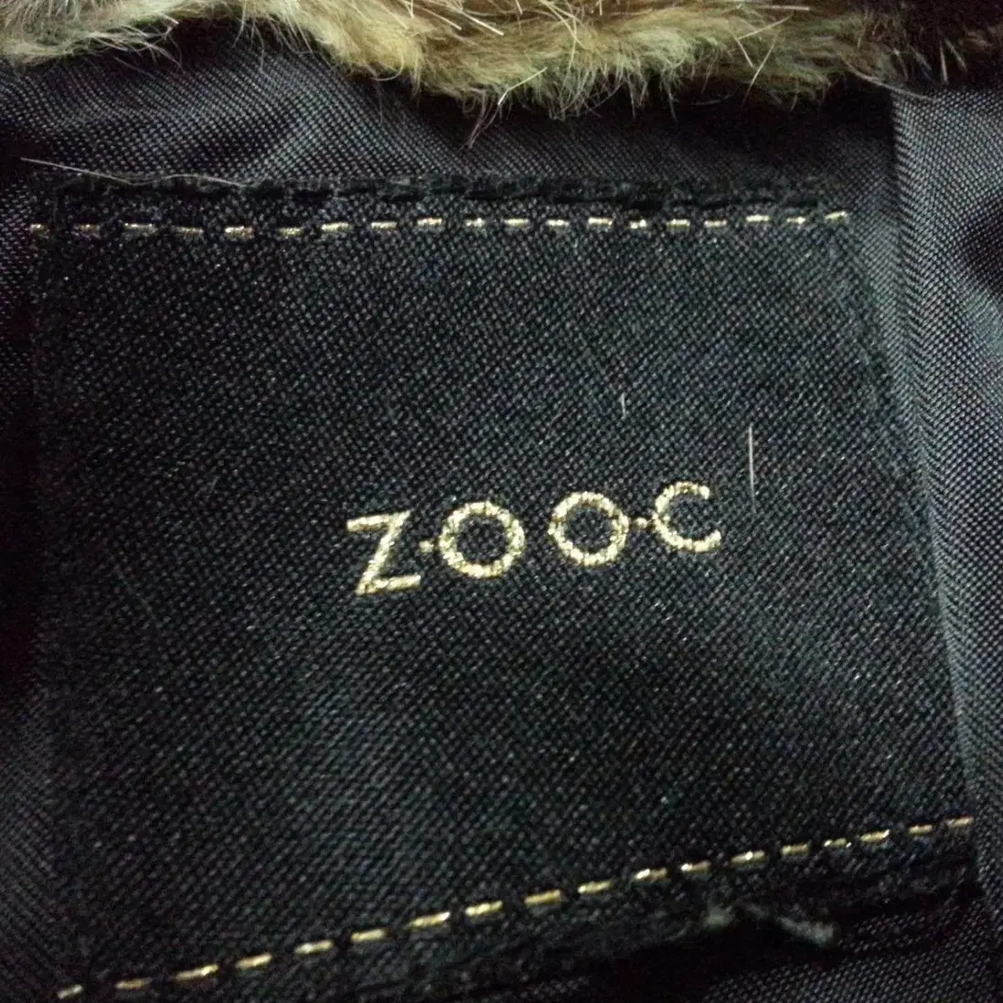 ZOOC 주크 여성 토끼털배색 오리털패딩 야상 코트 55