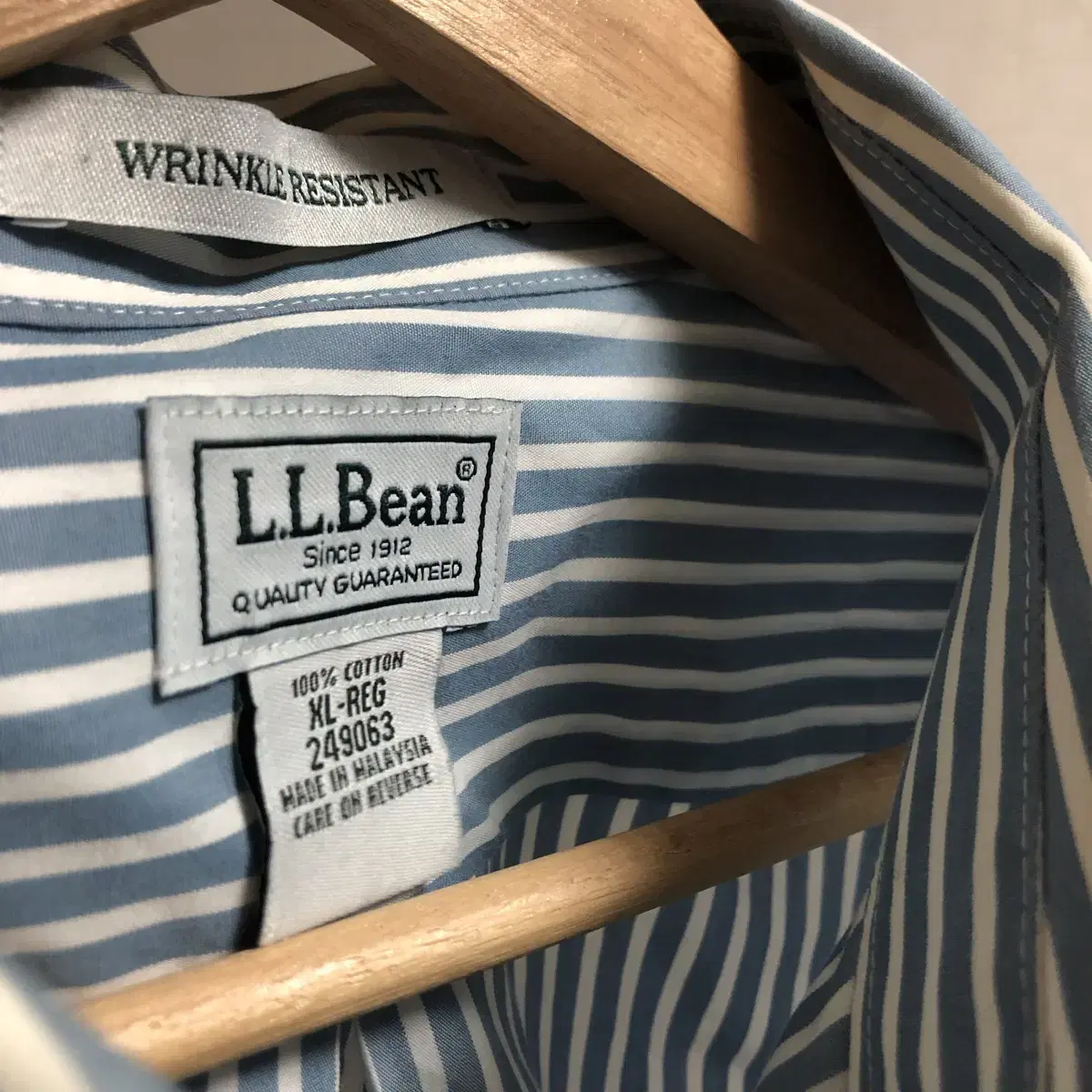 LLbean 스트라이프 반팔셔츠 xl