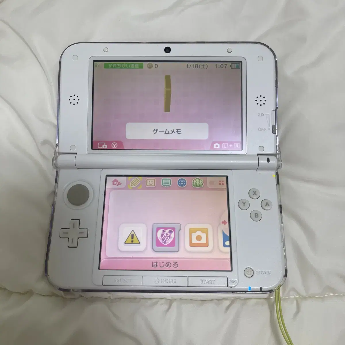 닌텐도 3ds LL XL 핑크 일본판 칩 삼다수 큰다수