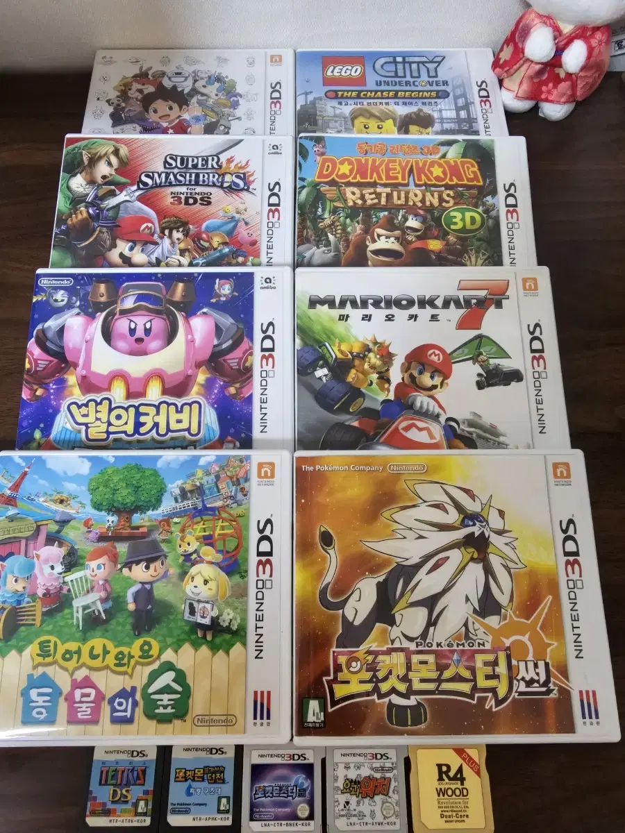 닌텐도 3DS DS 칩 튀동숲,포켓몬 썬문, 포불던, 테트리스, 로보보