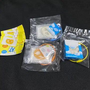 구미첼 가챠 3입 세트 모후와 칸로 캡슐 토이 오렌지