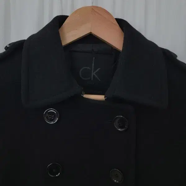 CALVIN KLEIN 캘빈클라인 블랙 코트 여 XS A223