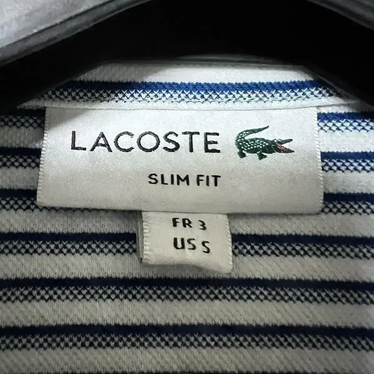 [S,90]라코스테 스트라이프 셔츠 남방 lacoste