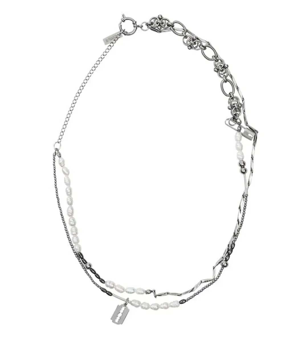 White Pearl Necklace [SILVER]