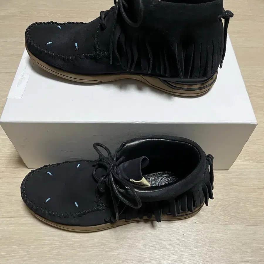 Visvim 비즈빔 fbt 샤먼포크 블랙 9.5