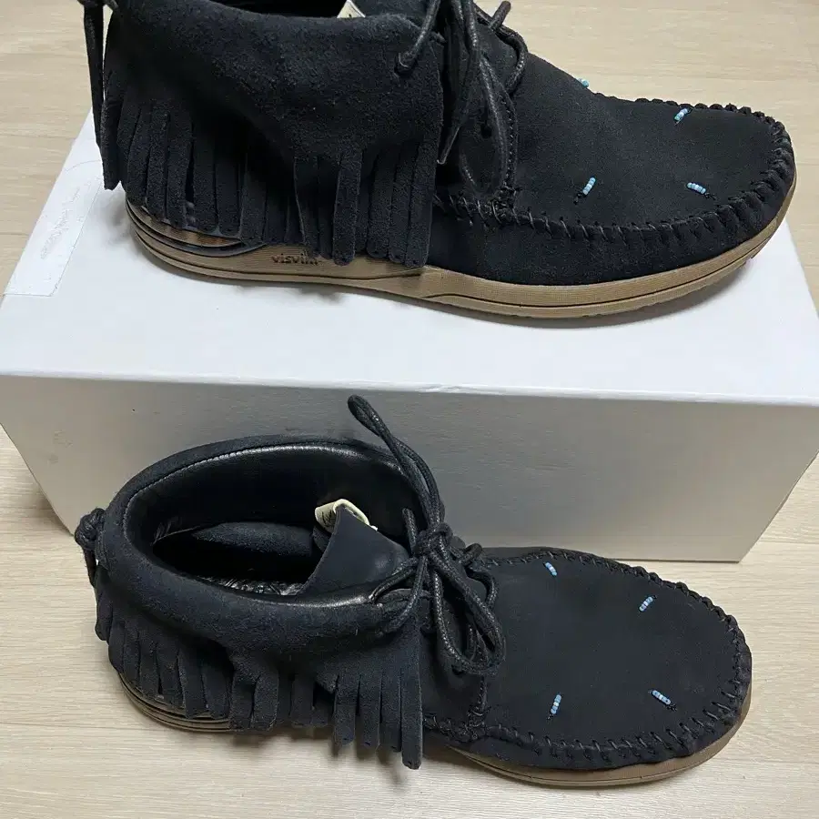 Visvim 비즈빔 fbt 샤먼포크 블랙 9.5