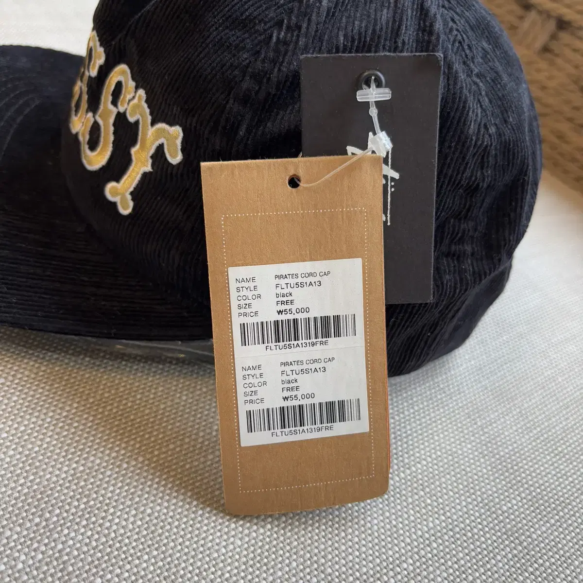 [새상품] 스투시 STUSSY PIRATES CORD CAP 골덴캡