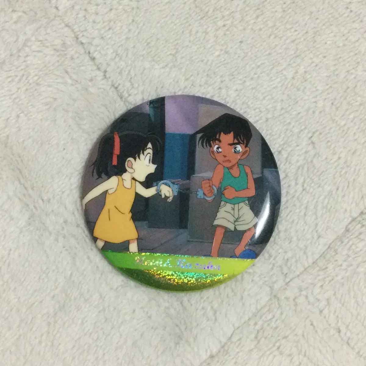 Detective Conan Hattori Heiji Toyama kazuha Badge