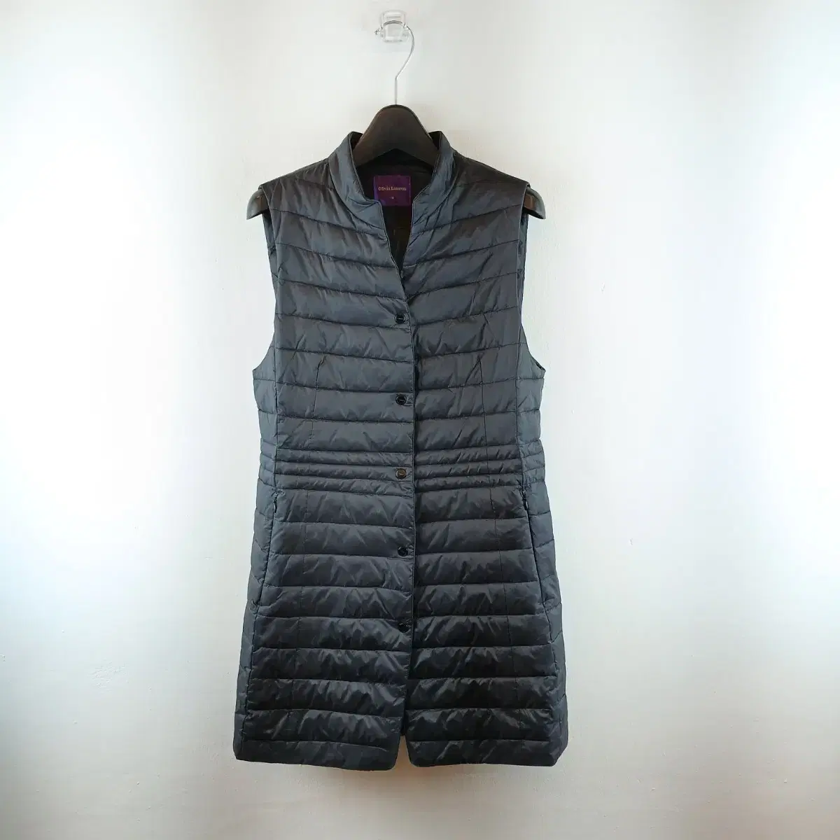 Olivia Lauren Lightweight Long Padded Vest Black 90