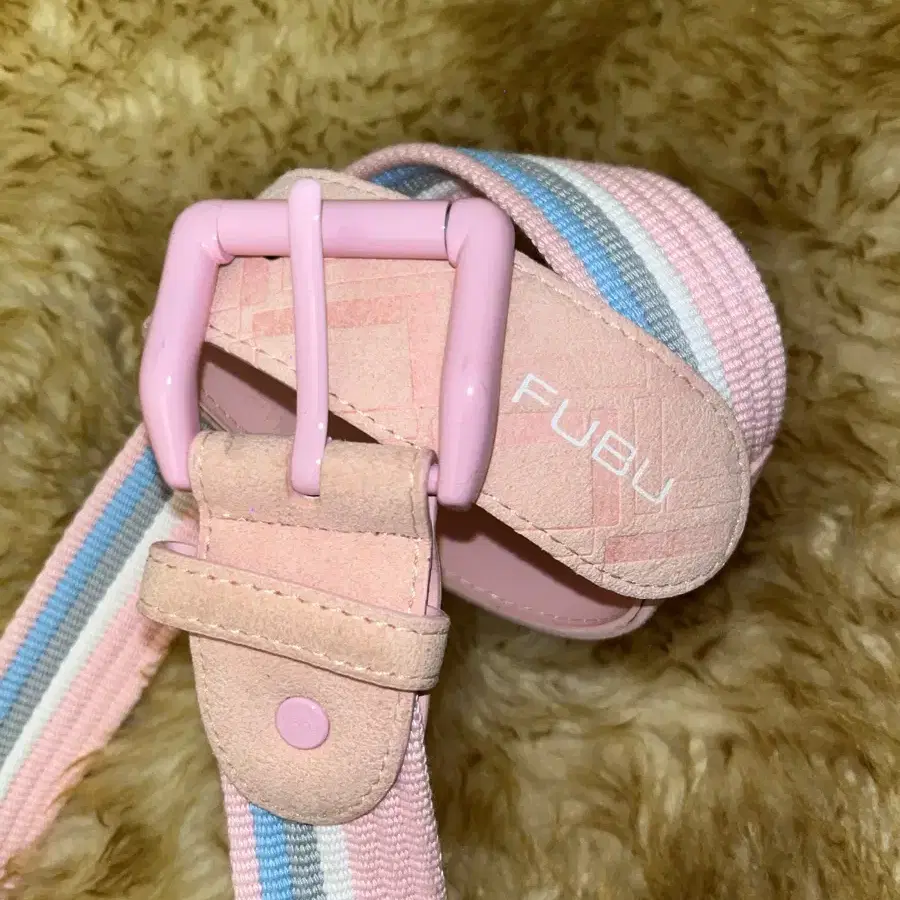 90s vintage pink fubu belt