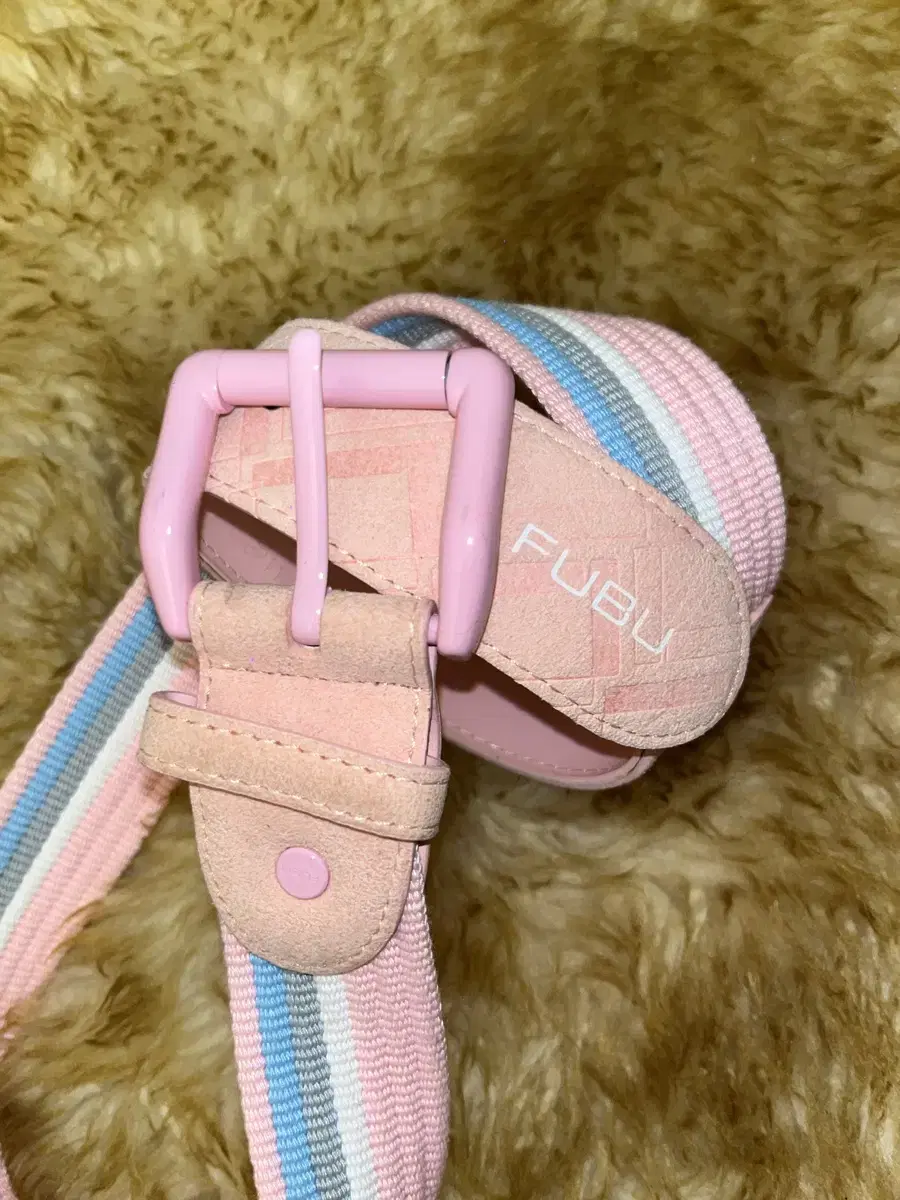 90s vintage pink fubu belt