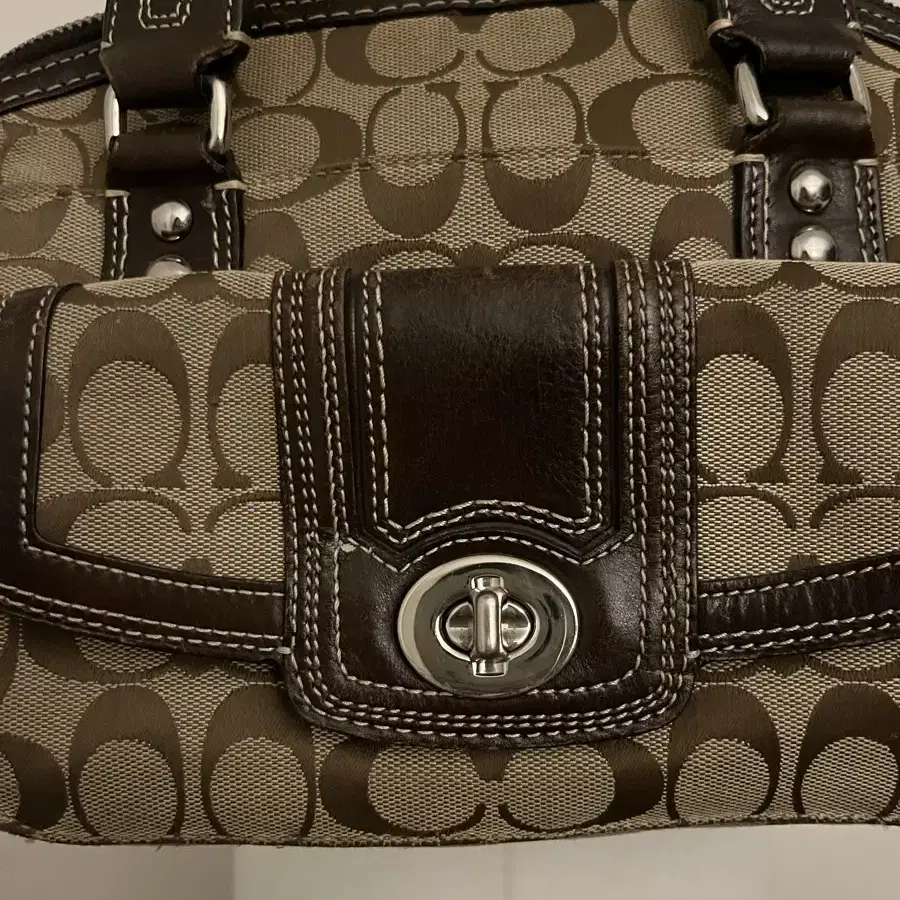 Coach Brown semicircular bag