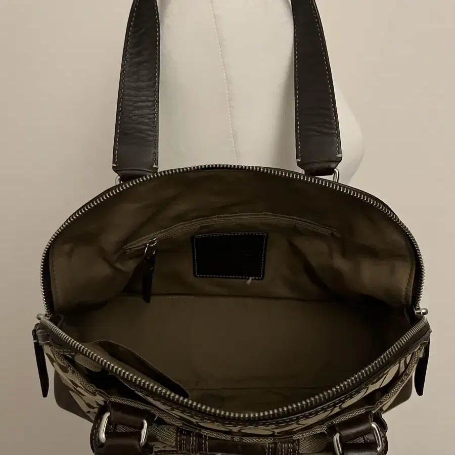 Coach Brown semicircular bag