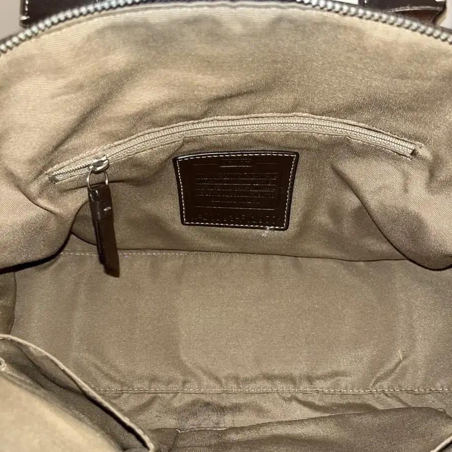 Coach Brown semicircular bag